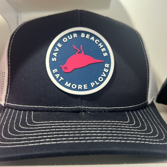 Save Our Beaches - Eat More Plover Rubberized Logo SnapBack Cap - Picture 4 of 4